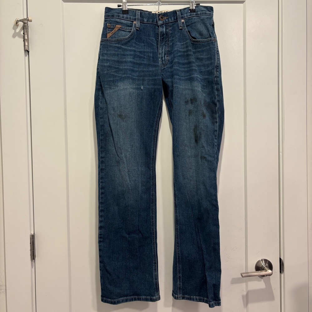 Ariat M4 Low Rise Boot Cut Jeans Mens 29x32 Medium Wash Denim Blue 5319